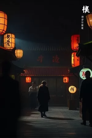 《星河渡口》竖版海报，星轨环绕的渡口平台